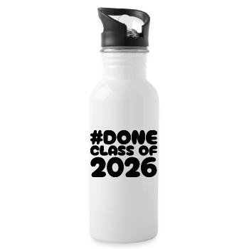 Noir Monochrome Pulse - 20 oz Water Bottle - white - Right