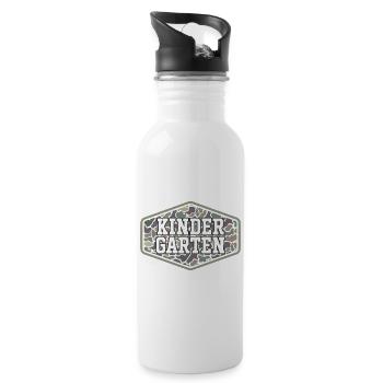 Camo Back to School Boys Old Camo Kindergarten - 20 oz Water Bottle - white - Right