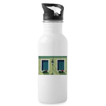 Windows of Venice Italy 1907 - 20 oz Water Bottle - white - Right