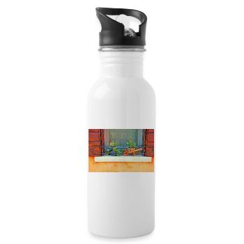 Windows of Venice Italy 1916 - 20 oz Water Bottle - white - Right