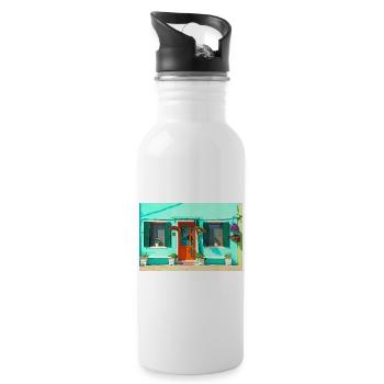 Windows of Venice Italy 1906 - 20 oz Water Bottle - white - Right