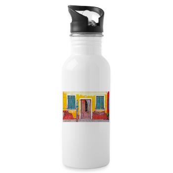 Windows of Venice Italy 1923 - 20 oz Water Bottle - white - Right