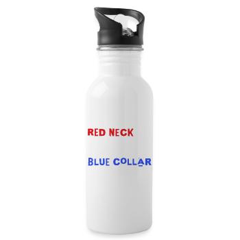 Red White Blue - 20 oz Water Bottle - white - Right