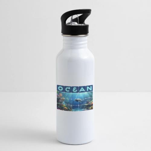 Ocean: Turtle Drift - 20 oz Water Bottle