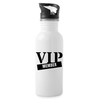VIP Member - Matching Group Team Squad Crew Outfit - 20 oz Water Bottle - white - Right