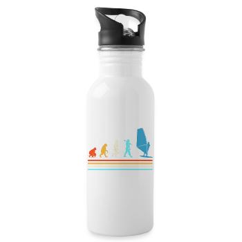 Windsurfing Water Sports  Surfer - 20 oz Water Bottle - white - Right