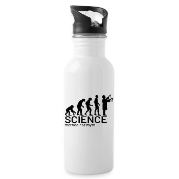 Evolution of Science (method not myth) - 20 oz Water Bottle - white - Right