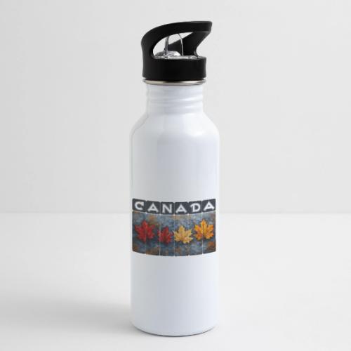 Colorful Canada Style - 20 oz Water Bottle