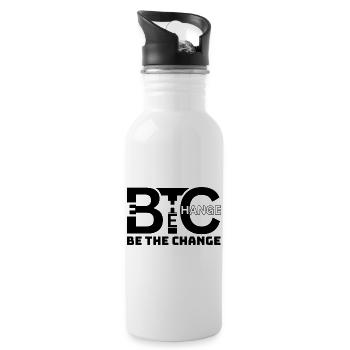 Soyez le changement - Bouteille d'eau - blanc - Droite