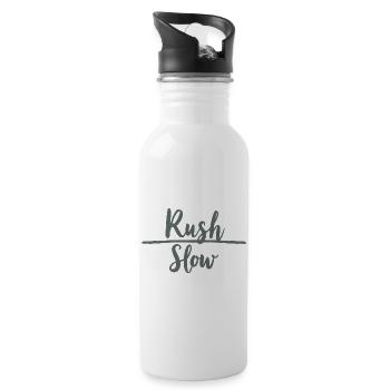 Rush Slow Hectic vs. Calm - 20 oz Water Bottle - white - Right