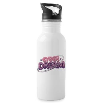 Cyber Dream Neon 3D Letters - 20 oz Water Bottle - white - Right