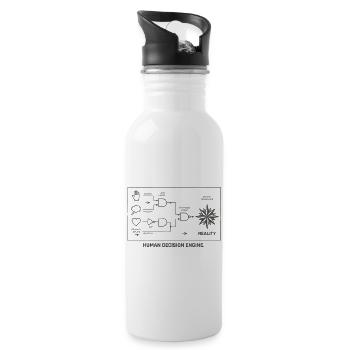 Circuit Hemp Design Engine - 20 oz Water Bottle - white - Right