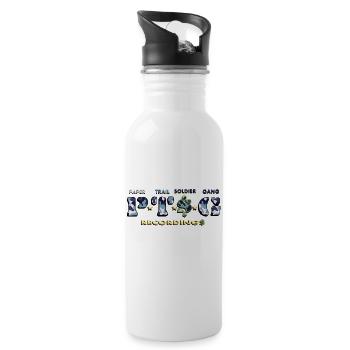 Blue Camo - 20 oz Water Bottle - white - Right
