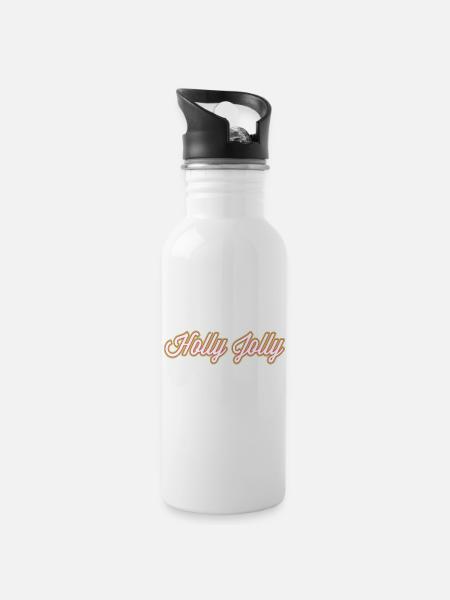 Have A Holly Jolly Christmas Christmas - 20 oz Water Bottle - white