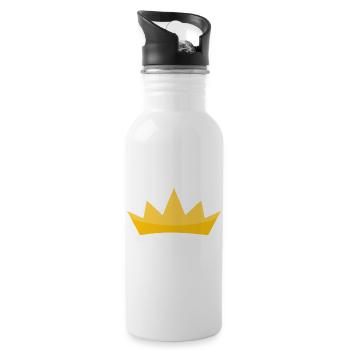 Golden Crown Shape - 20 oz Water Bottle - white - Right