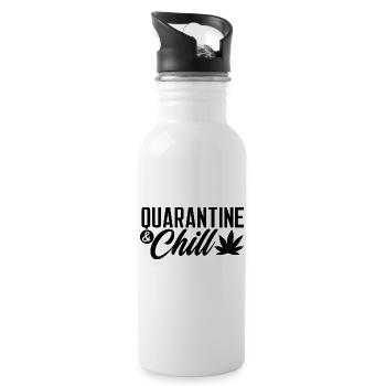 Quarantine Chill - 20 oz Water Bottle - white - Right
