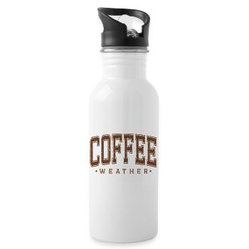 Coffee Weather - 20 oz Water Bottle - white - Right