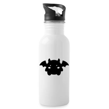 Black Bat - 20 oz Water Bottle - white - Right