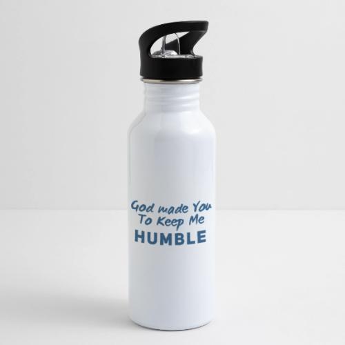 Christian Humility (blue) - 20 oz Water Bottle