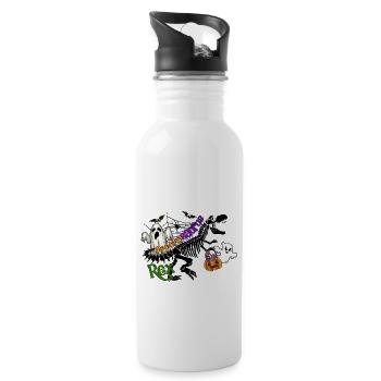Spooky Saurus Rex - 20 oz Water Bottle - white - Right