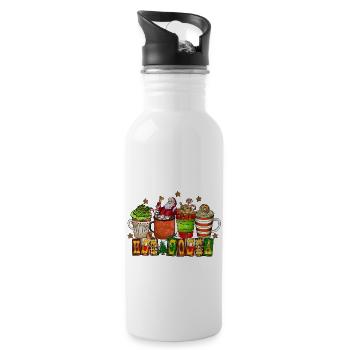 Hot Cocoa - 20 oz Water Bottle - white - Right