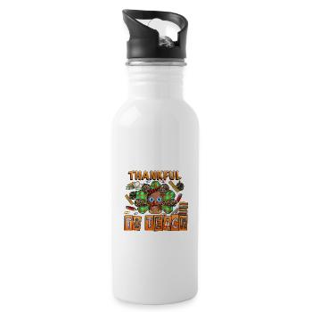 Thankful To Teach - 20 oz Water Bottle - white - Right