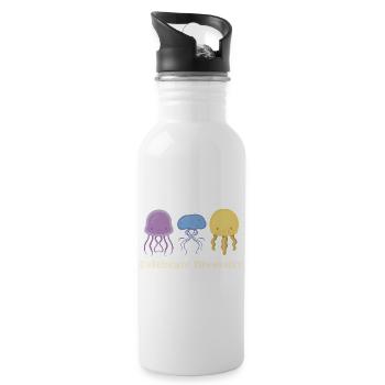 Celebrate Diversity Cute Jellyfish Ocean Marine - 20 oz Water Bottle - white - Right