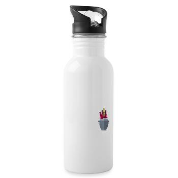 Bucket List Beer And Ice - 20 oz Water Bottle - white - Right