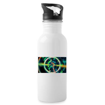 Neon Event Horizon - 20 oz Water Bottle - white - Right