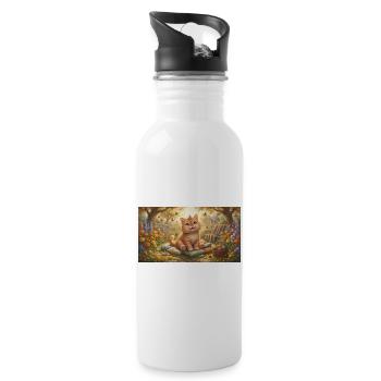 Sunlit Garden Kitten Bliss - 20 oz Water Bottle - white - Right