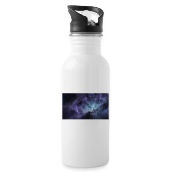 Nebula Swirl in Deep Space - 20 oz Water Bottle - white - Right