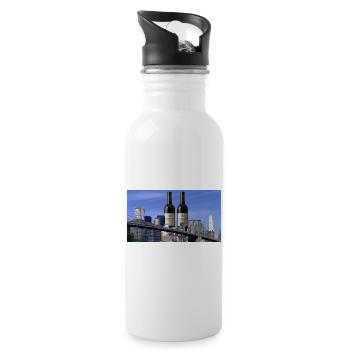The Twin Bottles - 20 oz Water Bottle - white - Right