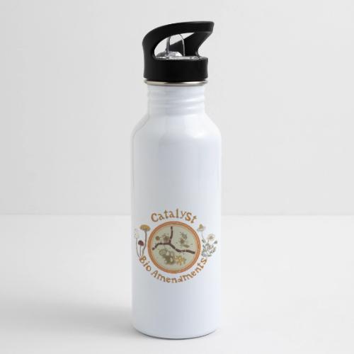 Catalyst BioAmendments microscope logo - 20 oz Water Bottle