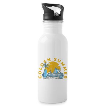 Golden Summer - 20 oz Water Bottle - white - Right