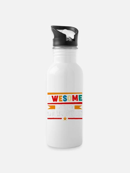 Awesome Like My Daughter Funny Vintage Parents - 20 oz Water Bottle - white