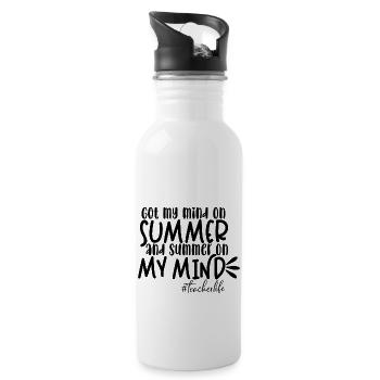 Got My Mind On Summer And Summer On My Mind - 20 oz Water Bottle - white - Right