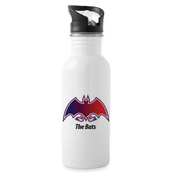 Bat Icon Illustration On White Background - 20 oz Water Bottle - white - Right
