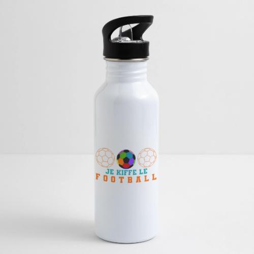 I love football - 20 oz Water Bottle