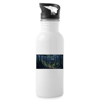 Dancing in the Rain Forest - Fantasy Dark Art T-Sh - 20 oz Water Bottle - white - Right