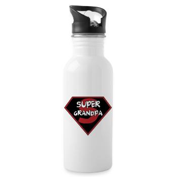 Super Grandpa - 20 oz Water Bottle - white - Right