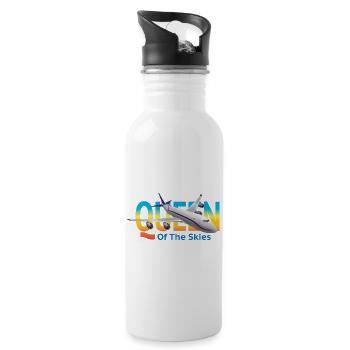 Queen Of The Skies - 20 oz Water Bottle - white - Right