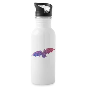 Purple Bat - 20 oz Water Bottle - white - Right