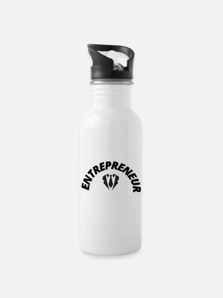ENTREPRENEUR - 20 oz Water Bottle - white