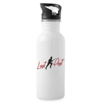 Last Post Soldier Silhouette - 20 oz Water Bottle - white - Right