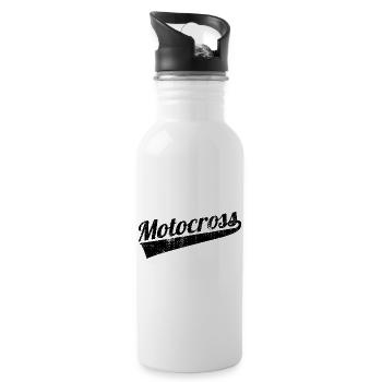 Motocross - 20 oz Water Bottle - white - Right