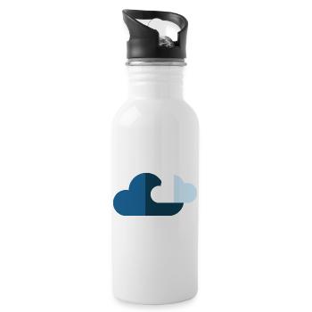 clouds - 20 oz Water Bottle - white - Right
