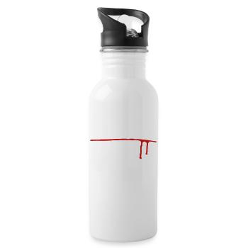 Knife Cut - 20 oz Water Bottle - white - Right