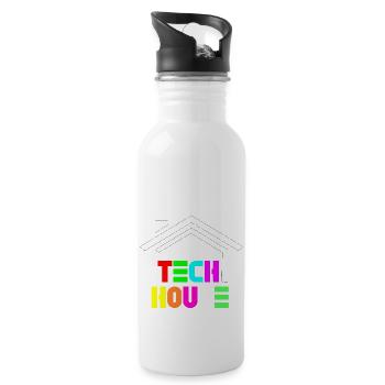tech house - 20 oz Water Bottle - white - Right