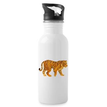 Golden Tiger - 20 oz Water Bottle - white - Right