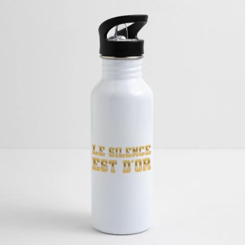 Le silence est d'or - 20 oz Water Bottle